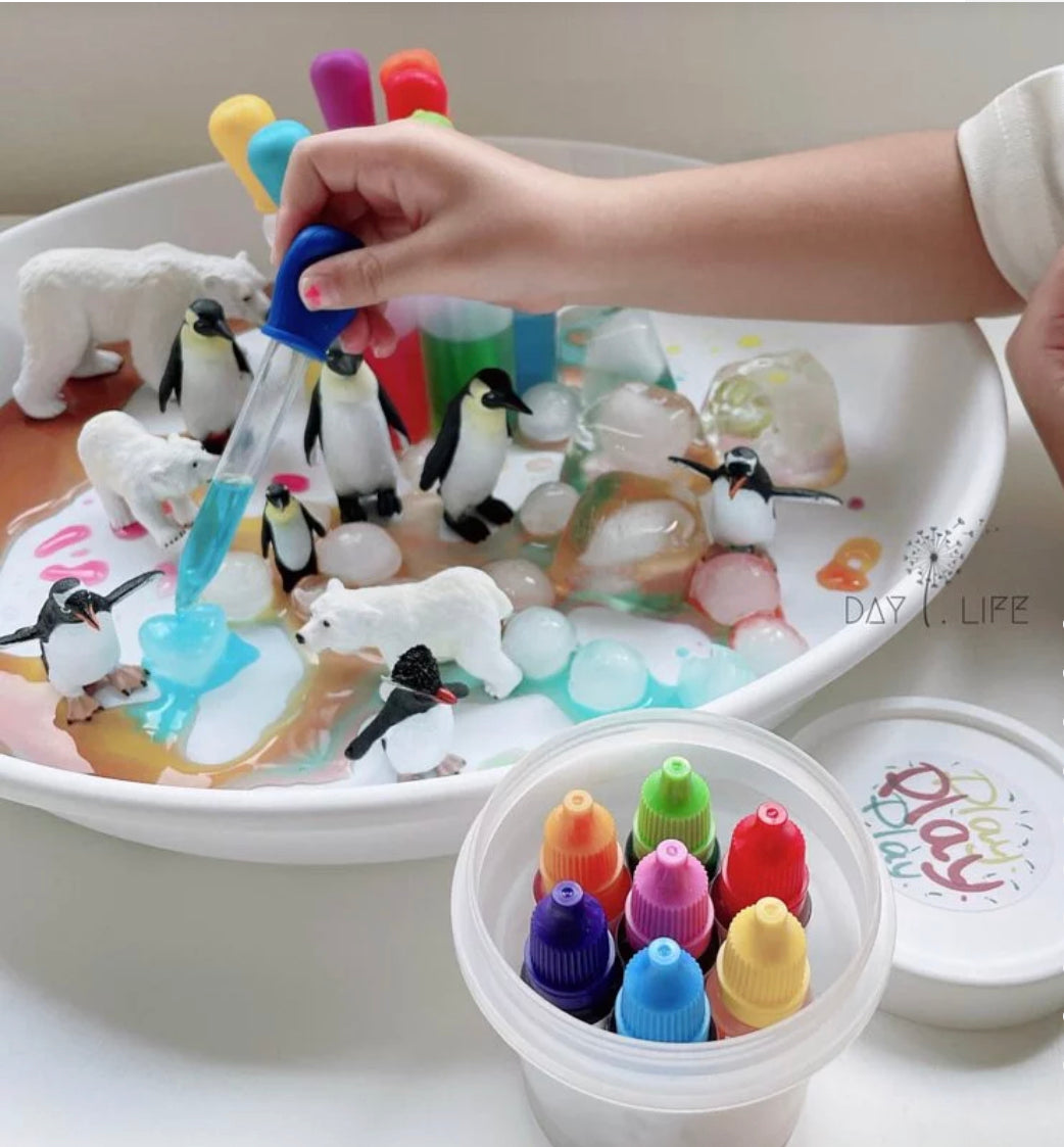 Messy play - 韓國製造七色滴管調色架組合