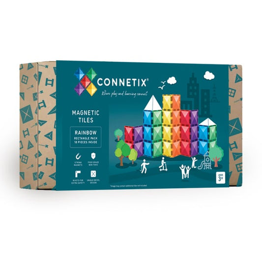 Connetix tile - Rainbow Rectangle Pack 18 pc 4