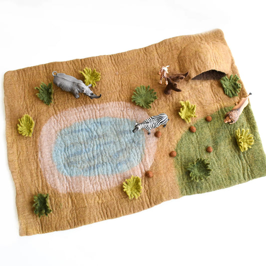 TARA TREASURES -Large Safari Play Mat Playscape