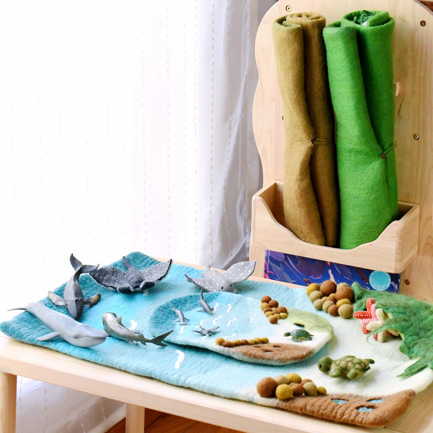 TARA TREASURES - Large Sea and Rockpool Play Mat Playscape