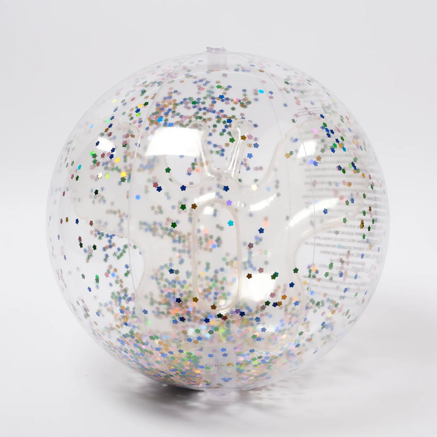 SUNNYLiFE 3D Inflatable Beach Ball Cotton Candy Glitter