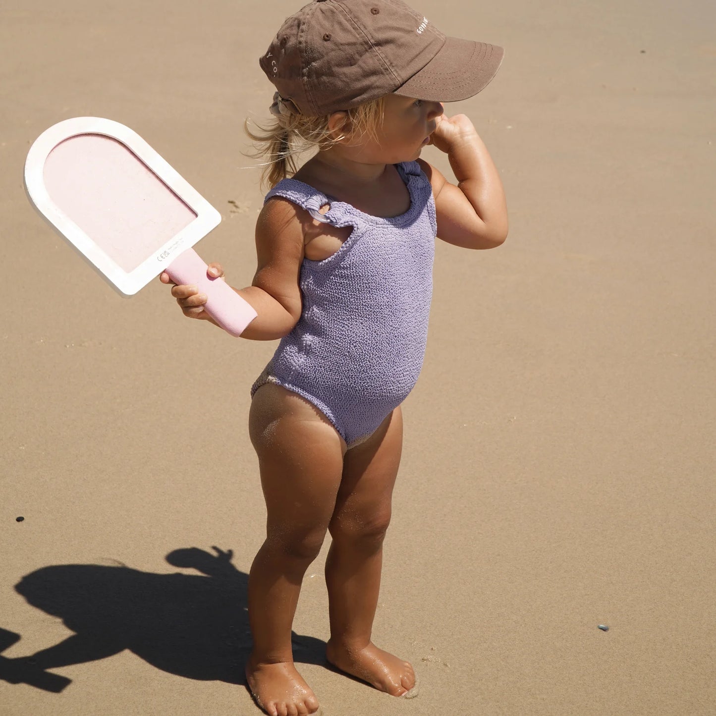 SUNNYLiFE Kids Velcro Beach Bats Cotton Candy Cherry