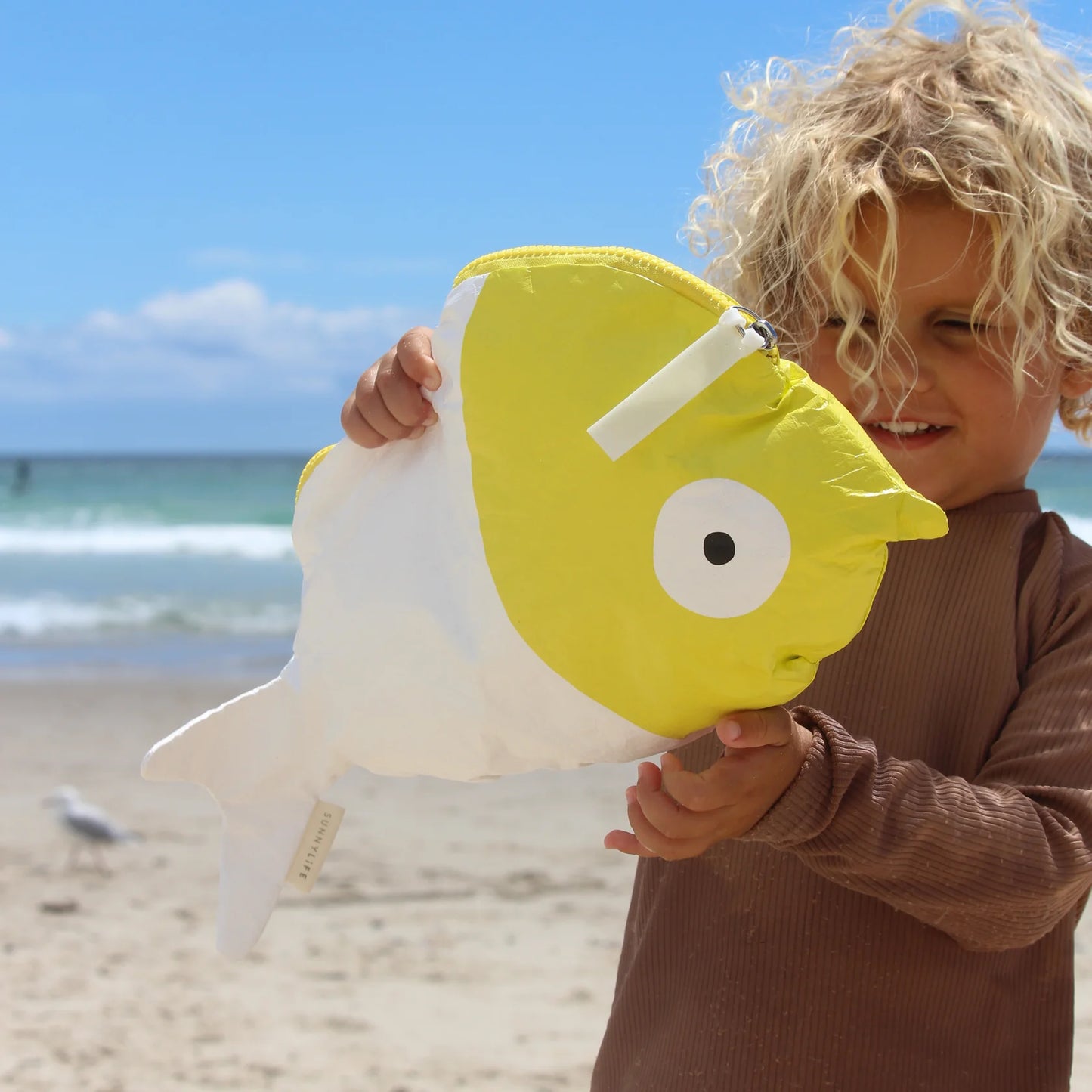SUNNYLiFE Kids Wet Bag Finn The Fis