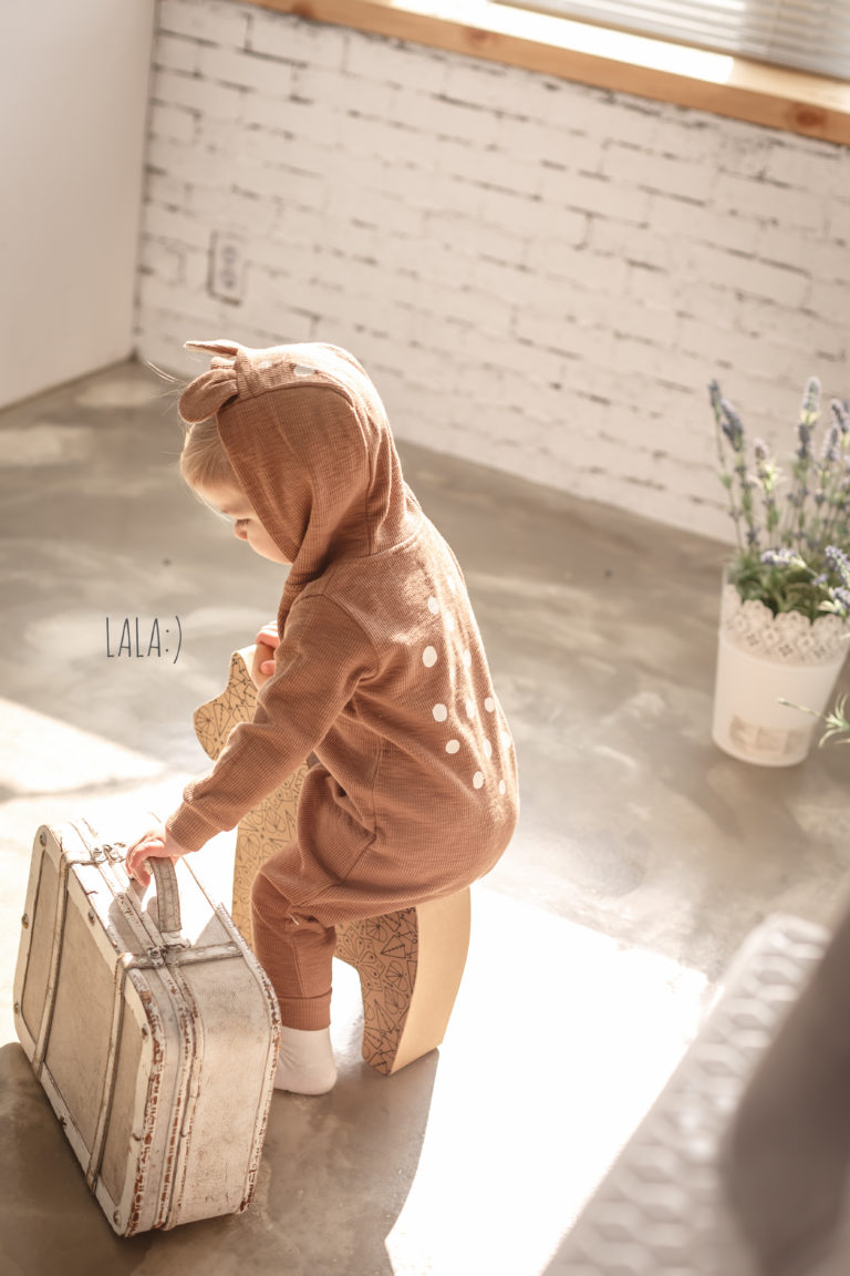 The lala - Bambi Suit 小鹿斑比連衣衫 (Brown Size M)