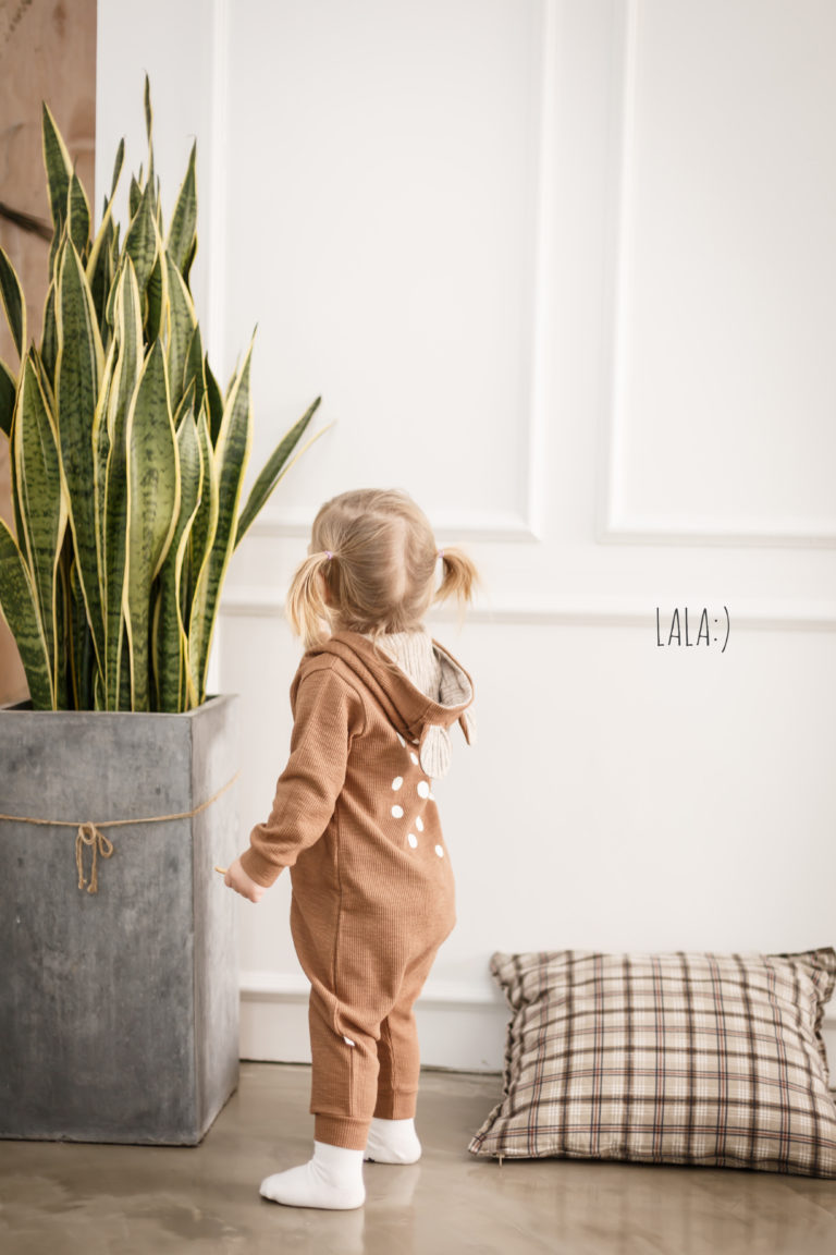 The lala - Bambi Suit 小鹿斑比連衣衫 (Brown Size M)