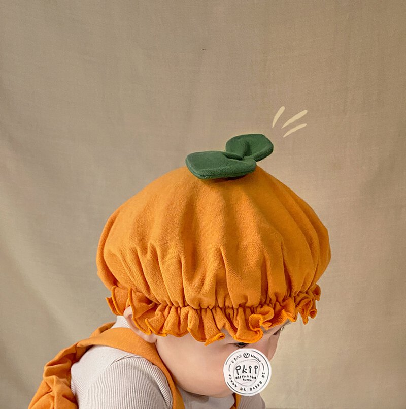 Bumpkin Suit + Bonnet Set 南瓜連衣衫 (Size XS - 12 months)