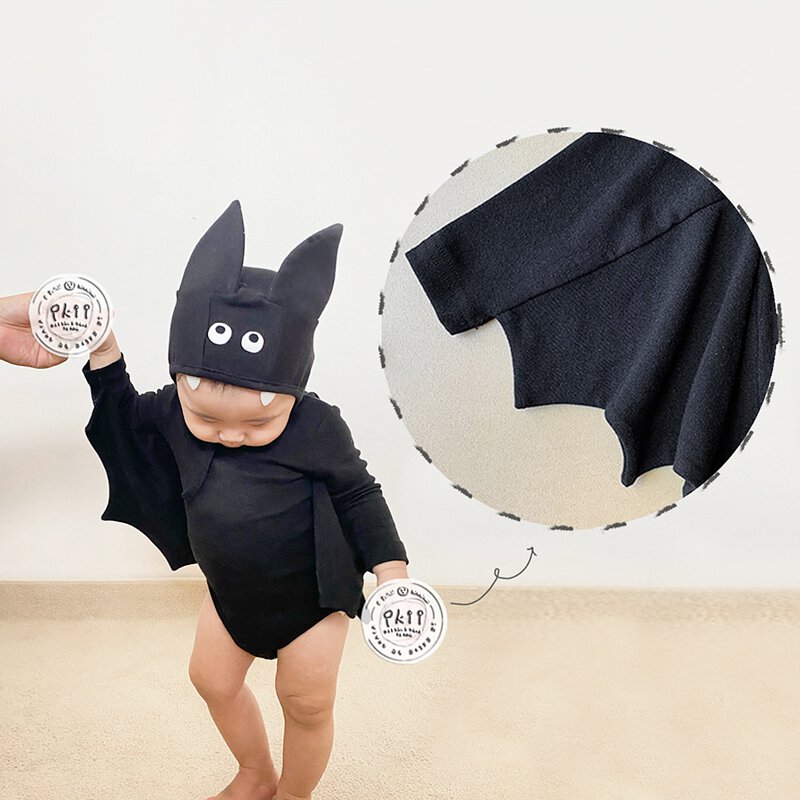 Batman Suit + Bonnet Set 蝙蝠俠連衣衫 (Size XS - 12 months)