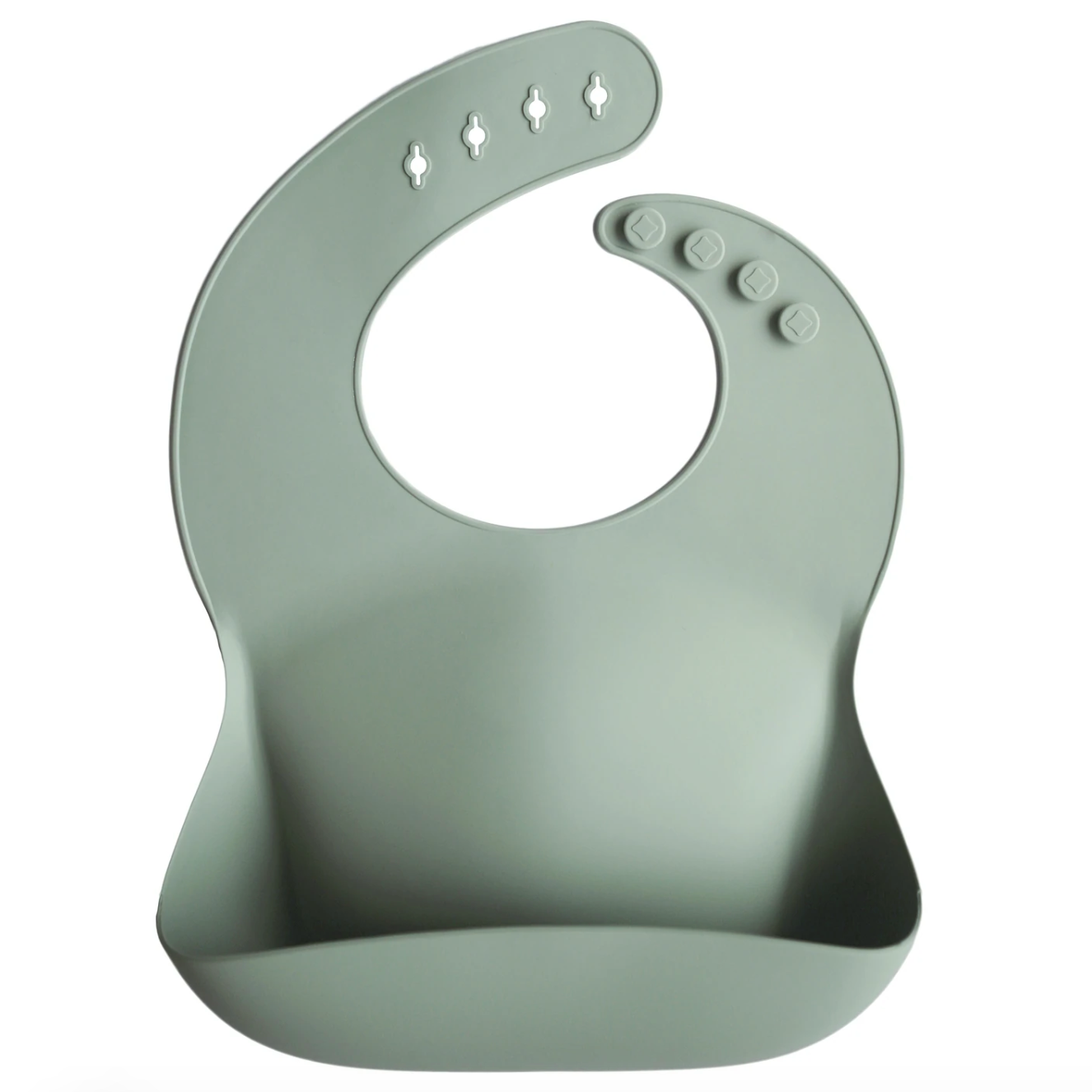 Mushie - 圍兜 Silicone Baby Bib (Cambridge Blue)