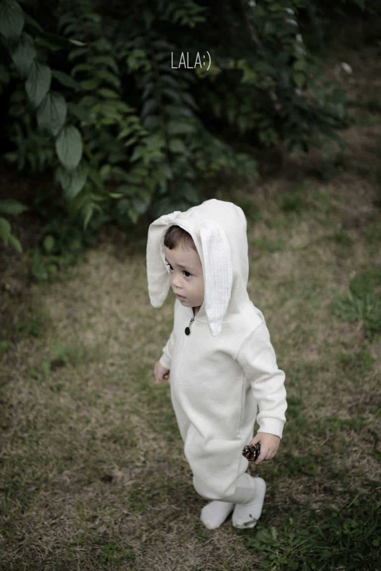 The lala - Rabbit Suit 兔仔連衣衫 (Cream Size M)