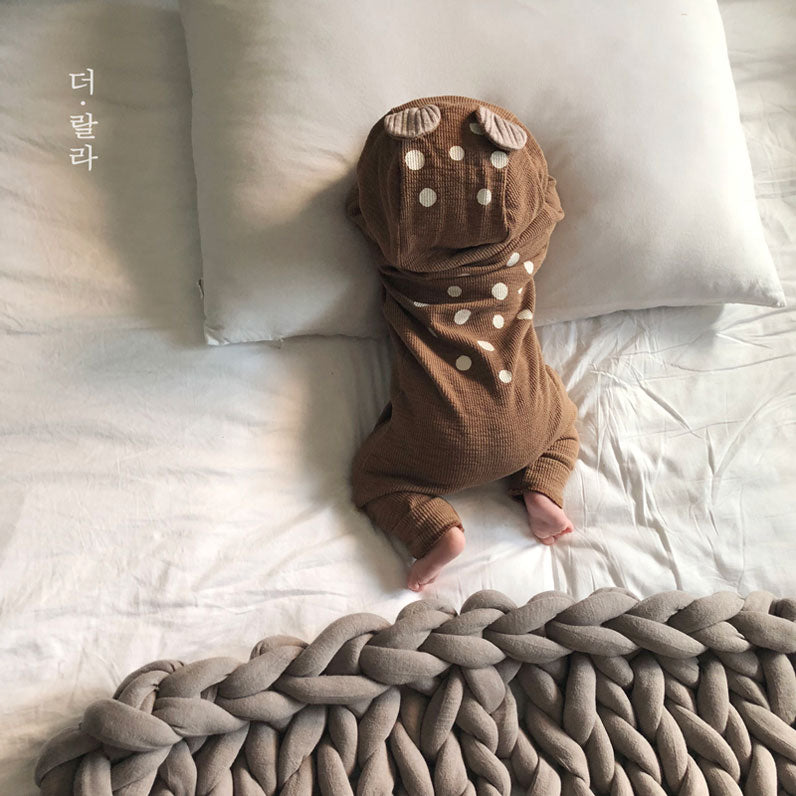 The lala - Bambi Suit 小鹿斑比連衣衫 (Brown Size M)