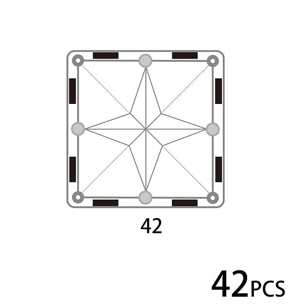 MNTL - Star Magnetic Tile (Square 方型) 42PCs