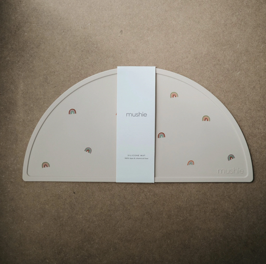 Mushie - 矽膠餐墊 Silicone Place Mat (Rainbows)