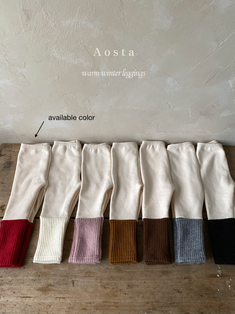 AOSTA - Warm Winter Leggings 保暖褲 (Red Size S)