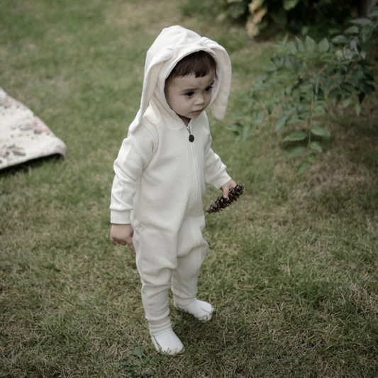 The lala - Rabbit Suit 兔仔連衣衫 (Cream Size M)