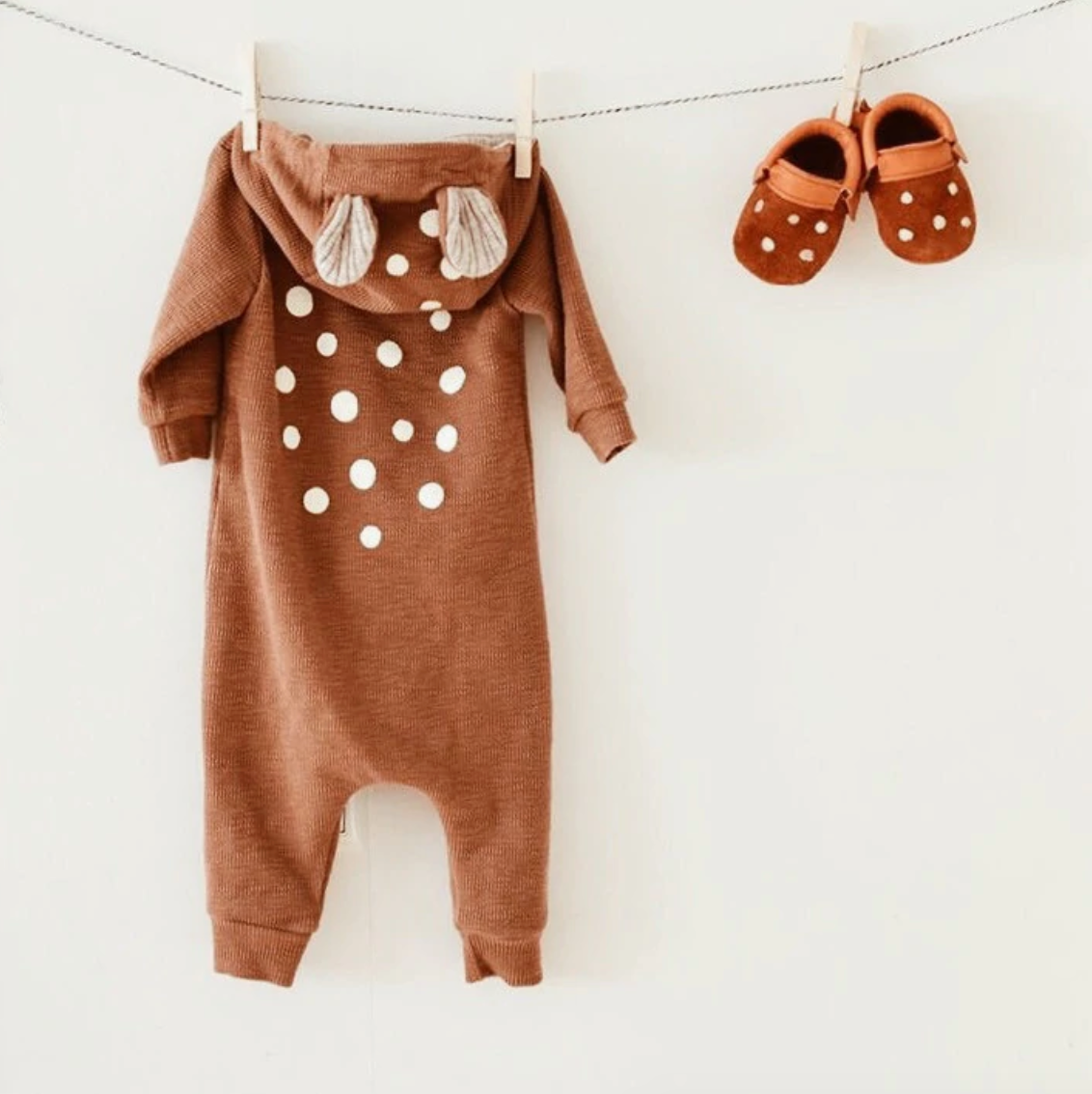 The lala - Bambi Suit 小鹿斑比連衣衫 (Brown Size M)