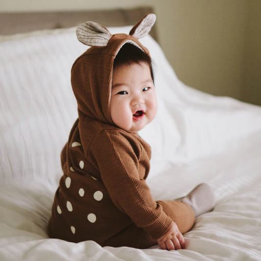 The lala - Bambi Suit 小鹿斑比連衣衫 (Brown Size M)