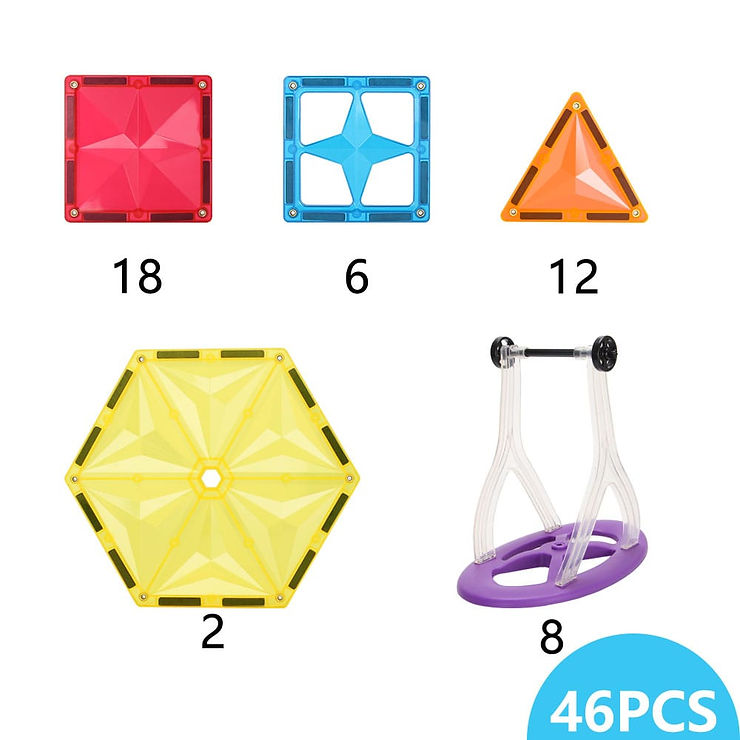 MNTL - Star Magnetic Tile (Ferris Wheels 摩天輪) 46PCs