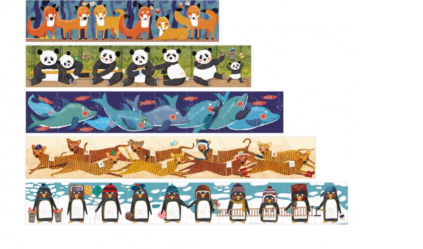 Londji - 10 PENGUINS PUZZLE 一起數動物吧