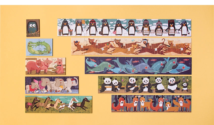 Londji - 10 PENGUINS PUZZLE 一起數動物吧